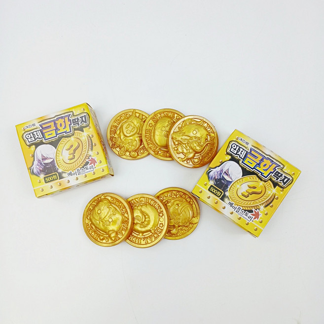 [무료배송/당일배송] 황금 3P 동전 딱지 입체 금화 고무 메이플스토리 [엘리빅마켓], 2개