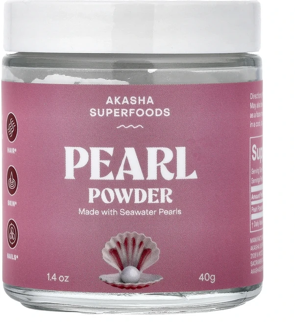 너무좋습니다 Akasha Superfoods 진주 가루 40g(1.4oz) 어깨를언제나 활짝펴세요, AkashaSuperfoods진주가루40g14oz, 40g, 1개 - 쿠팡