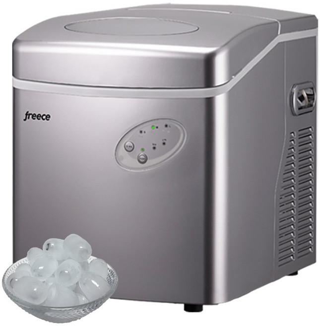 프리스 휴대용 가정용 미니 제빙기 아이스 메이커 20kg, 실버, 20키로 (직수형-정수기 연결도 가능)