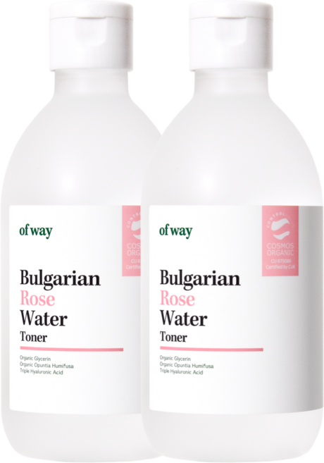 [속건조/결케어] 오브웨이 유기농 약산성 로즈 토너, 2개, 250ml