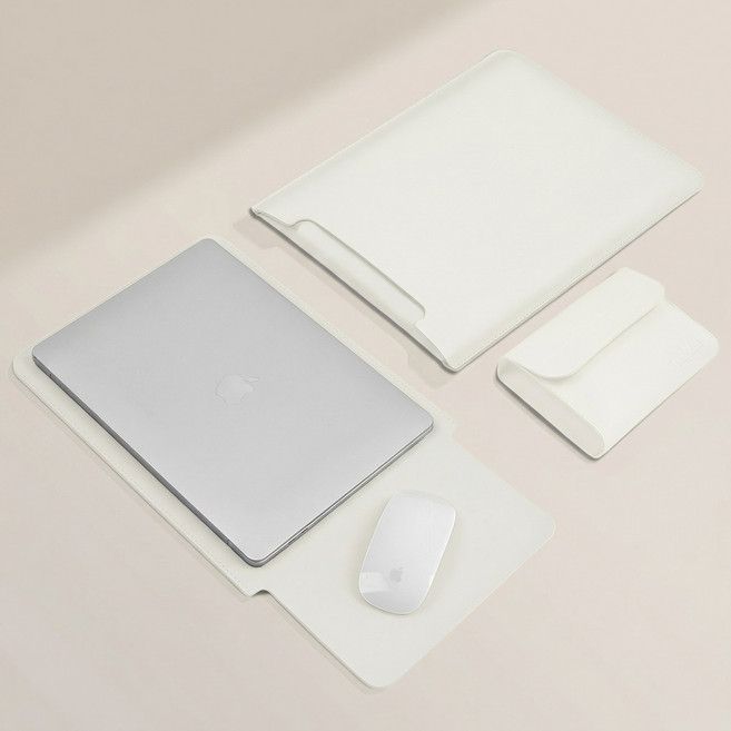 레이너리 노트북 파우치 케이스 커버 가방 lg 삼성 맥북, 1개, 화이트