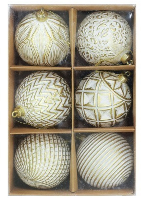 크리스마스 트리 장식 빈티지볼 6입