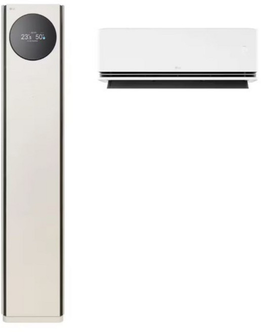 LG휘센 1등급 뷰 9시리즈 2in1에어컨 FQ18GN9BE2 18평, 일반배관형