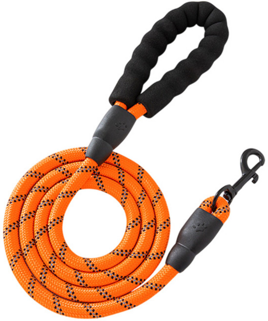 해피펫밀리 중대형견 컴포트 리드줄, 1개, 오렌지