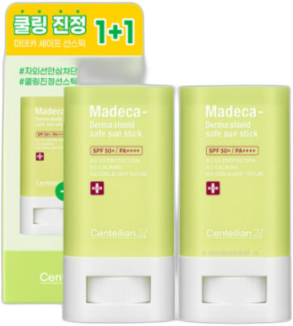 동국제약 마데카 세이프 비건 온가족 선스틱, 2개, 20g