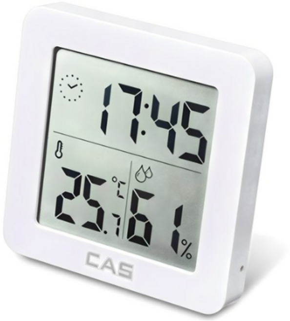 카스 디지털 온습도계 T025 + CR2032 배터리, 1개, (화이트) 카스정품/무소음/간편조작