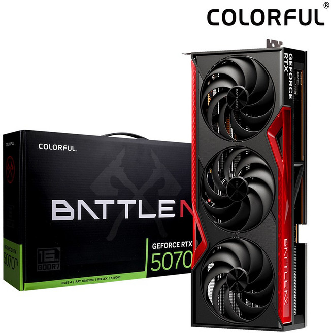 COLORFUL 컬러풀 지포스 RTX 5070 Ti BATTLE AX D7 16GB 도우정보, RTX5070Ti 16GB BT