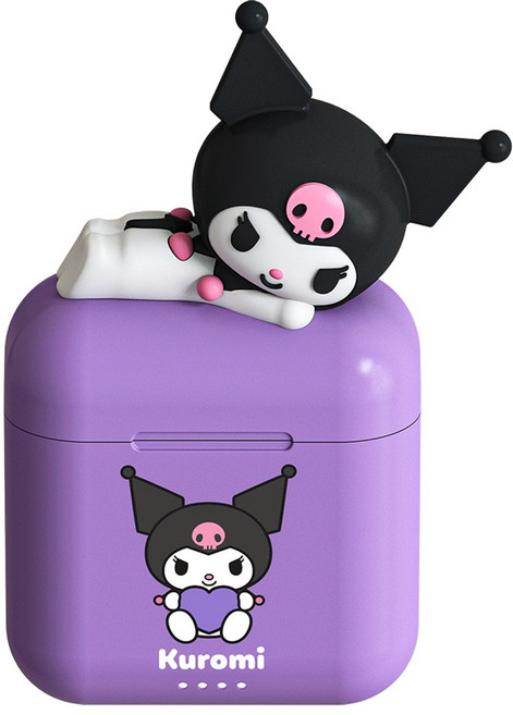 산리오 무선 이어폰 최신 블루투스 5.3 쿠로미 시나모롤 마이멜로디 어린이, 쿠로미 CHA-BES1.KR