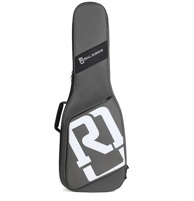 이스턴 리얼미션 일렉기타 가방 패션 소프트 케이스 긱백, 그레이 앤 화이트, 1개