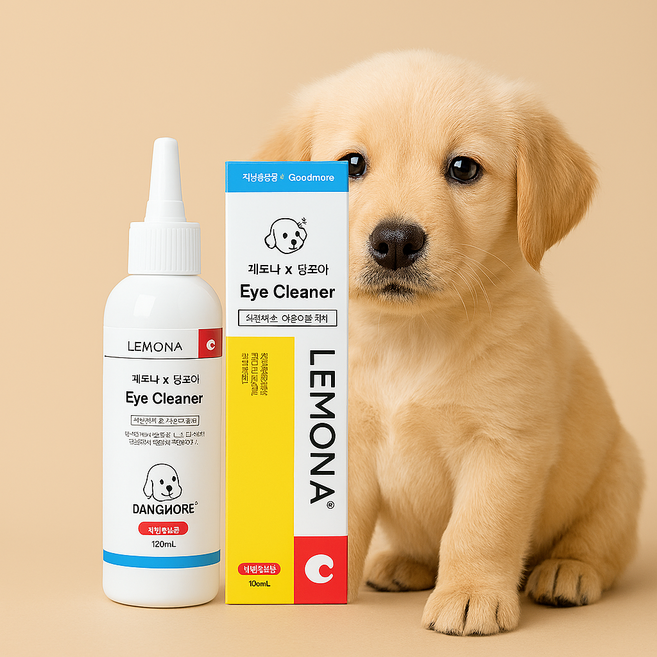 레모나 댕모어 강아지 고양이 눈물자국 지우개 아이클리너 세정제, 1개, 120ml