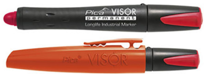 pica 바이저 퍼머넌트 마커 빨강 990 / 40, 1개