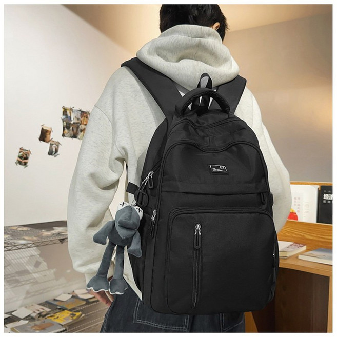 대용량 방수 백팩 학상책가방 여행용가방 튼튼한 노트북가방 인형 없음