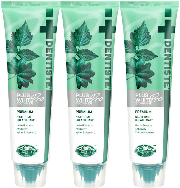 덴티스테 플러스 화이트 치약, 100g, 3개