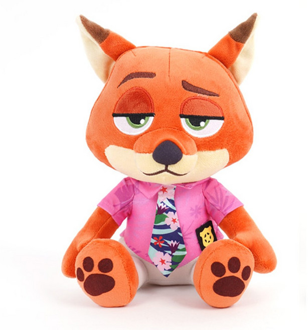 주토피아2 닉 시팅 인형 28cm 디즈니 캐릭터 여우, 1개, 혼합