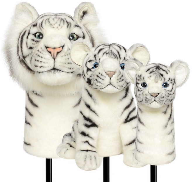 그린피플 실사 백호 드라이버/우드/유틸리티 클럽커버 3종 중 택 1, 드라이버커버, 1개