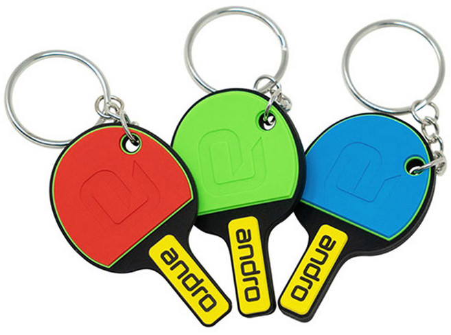 안드로 - New_CI 열쇠고리-라켓/크기 60X36mm/탁구, 안드로 New CI 라켓 열쇠고리, 블루블랙