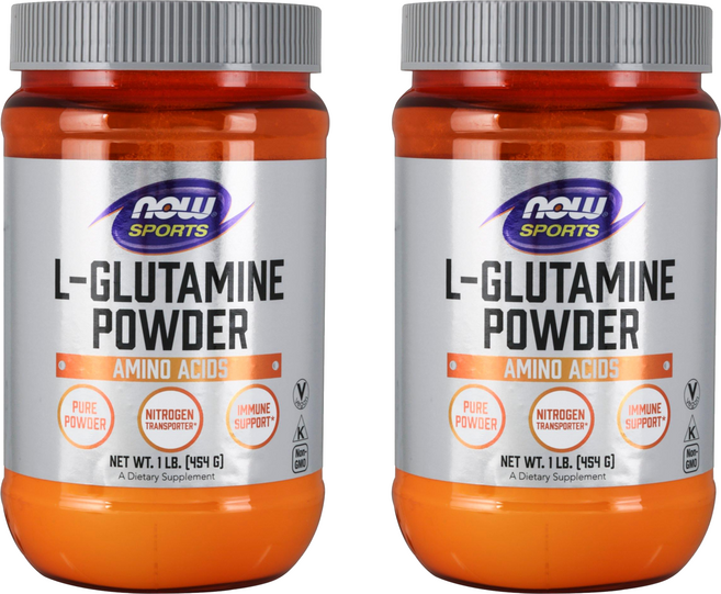 NOW Foods 左旋麩醯胺酸粉 Vegan, 454g, 2罐