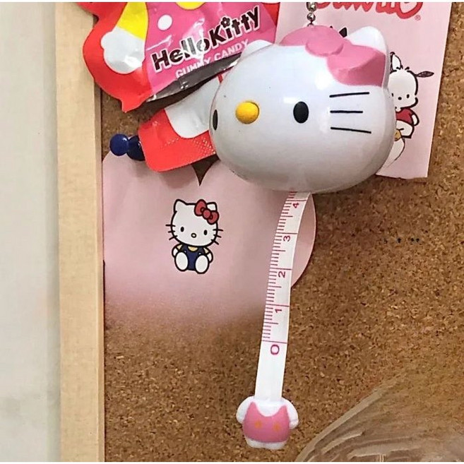 캐릭터 자동 줄자 휴대용줄자 키링줄자, 키티, 1개, 100cm