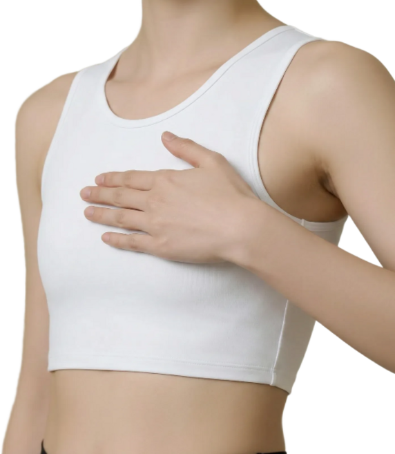 프리마 가슴 작아보이는 압박 플랫 노와이어 흔들림방지 브라