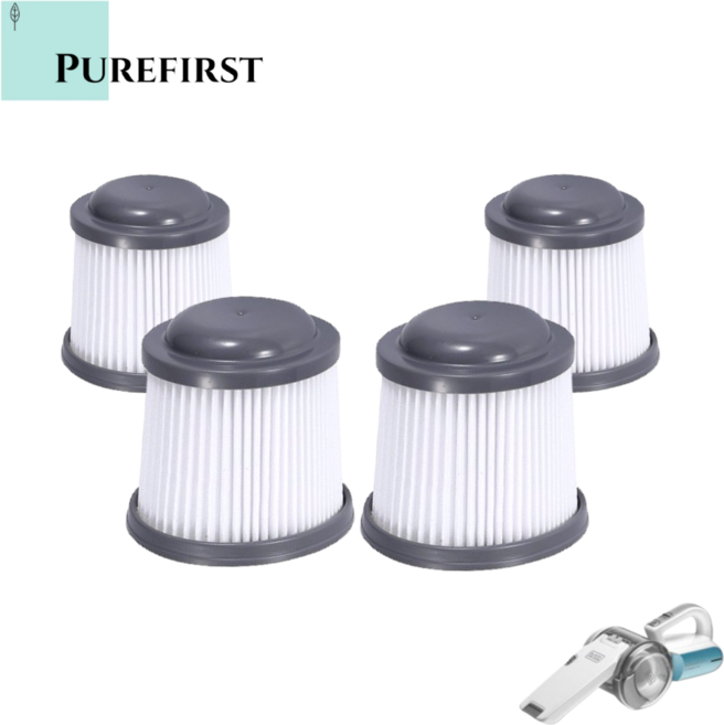 퓨어퍼스트 블랙엔데커 피벗 호루라기 청소기 필터 호환 전용 PV1820 PV1020 VF90, 4개, 교환필터