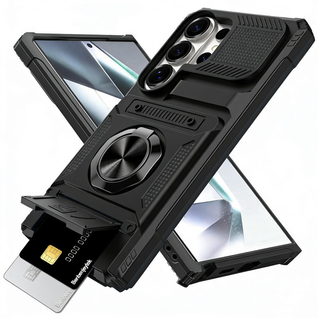 적용갤럭시 S26 울트라 S25 울트라 S24 울트라 카드수납 케이스 with 거치대형 케이스 XS26USJK157
