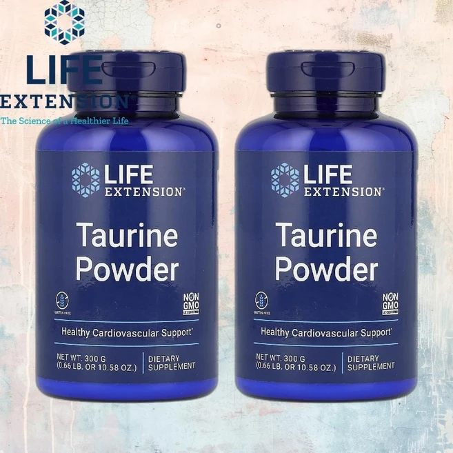 Life Extension Taurine Powder 라이프 익스텐션 타우린 파우더 300g 2팩, 2병 - 쿠팡