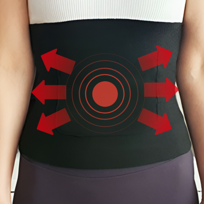 지미픽 양면포켓 보온복대 생리통 배워머