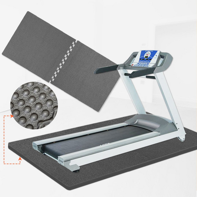 유일테크 러닝머신매트 충격흡수 실내 운동기구 안마의자 홈짐 홈트 헬스 퍼즐 쿠션 매트, 러닝엠보 3cm_진회색, 1개