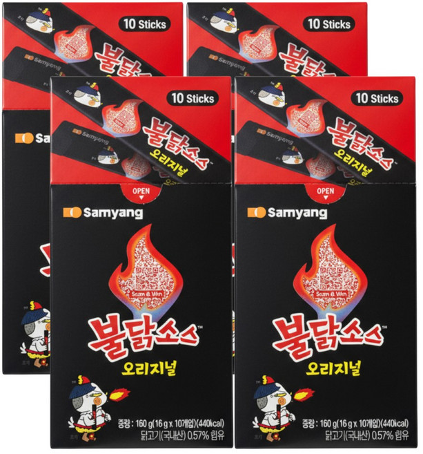 삼양식품 삼양 불닭소스 스틱, 16g, 40개