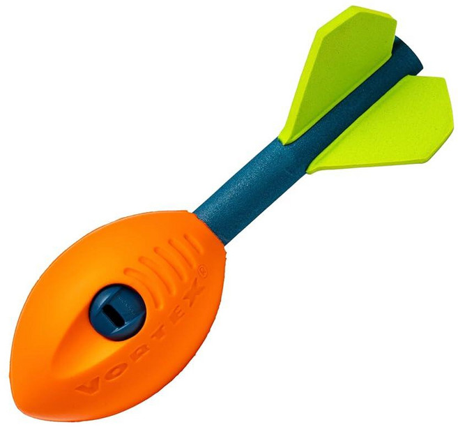 NERF Vortex 미니 에어로 하울러 폼 풋볼 - NERF 소프트 미니 볼텍스 풋볼 장거리 스로우용 - 수영장 + 비치볼에 적합 - 아동용 에어로 하울러 호루라기 폼 볼, 1개