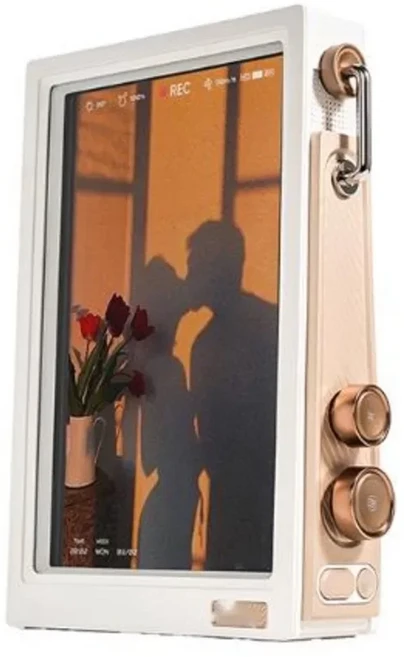 디붐 투명 전자 서스펜션 포토 프레임 디지털 앨범 디스플레이 스크린 고화질 사진 기념품, C. 카멜월넛 컬러