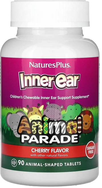 NaturesPlus Animal Parade 어린이용 이너 이어 체리 동물 모양 정제 90정, NaturesPlus Animal Parade ..., 1개 - 쿠팡