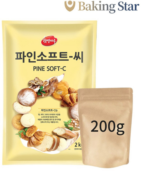 파인소프트C 깨찰빵 타피오카전분 200g 햇쌀마루 소분, 1개