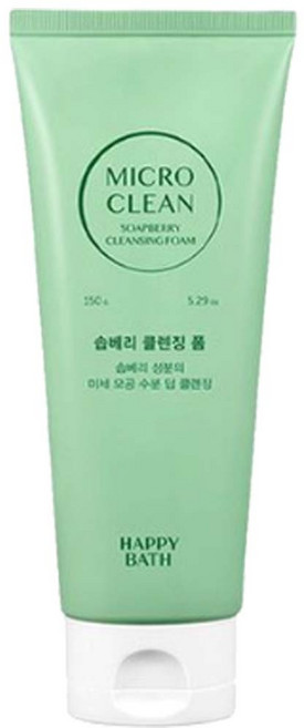 (아모레) 해피바스 마이크로 미셀라 솝베리 클렌징 폼 150g, 1개
