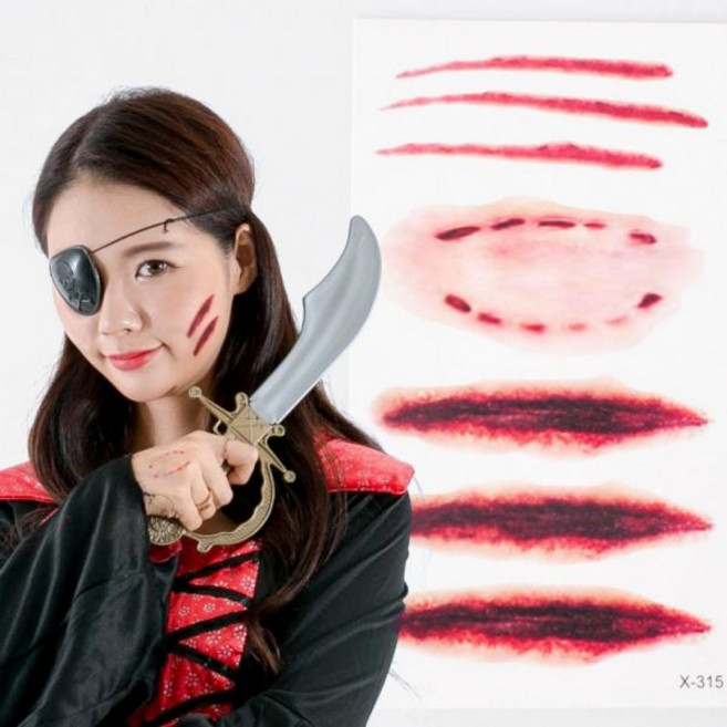 할로윈타투스티커(X-315) 파티 의상 소품 분장 장식 (Araium)