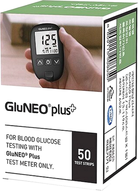 YL 글루네오 플러스 시험지 100매 혈당 검사지 측정지 체크지 GluNeo plus 오상헬스케어, 1개, 200개입