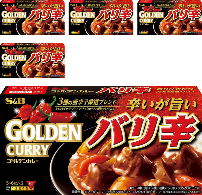 에스앤비 골든 카레 엄청 매운 맛, 5개, 198g