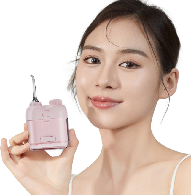 ERAN스타 미니 무선 물치실 구강세정기 IPX7급 방수 휴대용/여행용/캠핑용/출장용, 핑크