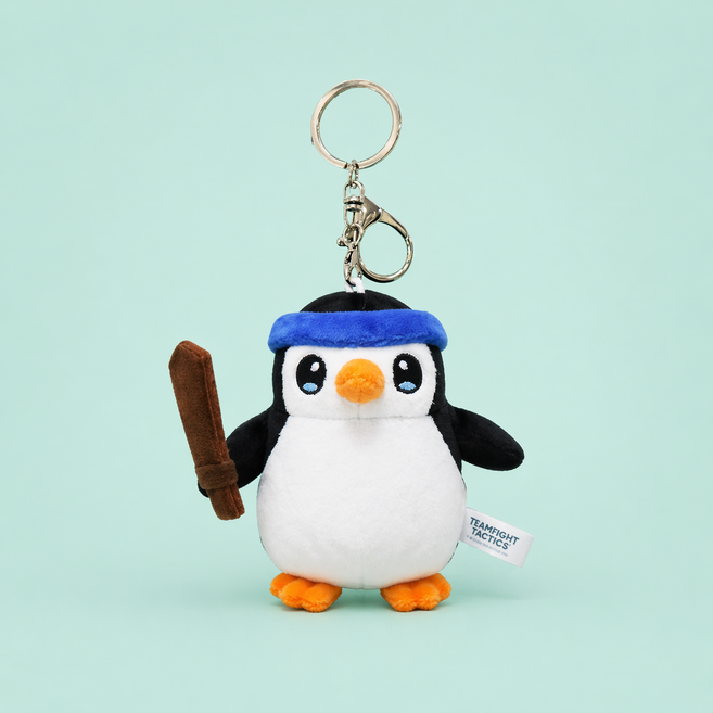 [공식정품] TFT 펭구 키링 인형 8cm / 선물 가방고리 게임 굿즈 캐릭터 생일 크리스마스 게이밍 펭귄 애착 백팩키링, 1개, 단품