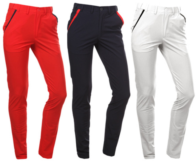 마스터베어 남성용 포인트매쉬 기능성 스판 밴딩 골프바지 V-030