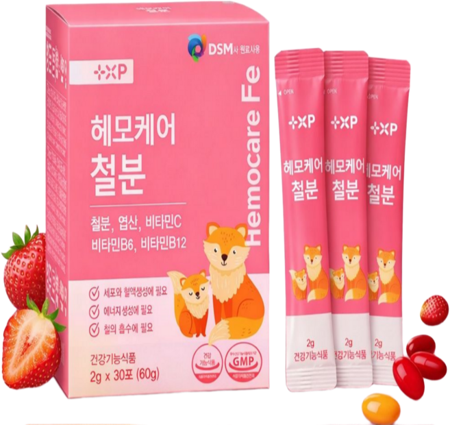 헤모케어 철분 리포퍼 식물성 비헴철 철분제 어린이 임산부 흡수율 높은 변비없는 철분제, 30개, 1정