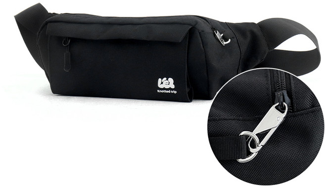 노티드트립 힙색 여행용 도난방지 가방