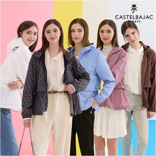 [까스텔바작] 26SS 여성 메종 모노그램 시어 나일론 자켓 1종