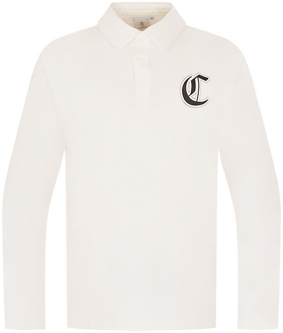 까스텔바작 남성 골프 라바리움 변형 로고 긴팔 에리 티셔츠 기능성 골프웨어 긴팔티