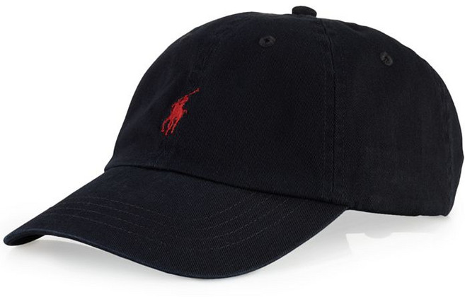 Polo Ralph Lauren 남성용 클래식 치노 모자 - Black 249002