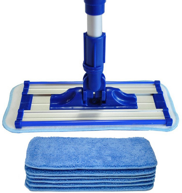 HappyZone알미늄 밀대걸레 거미줄 유리창 좁은곳청소 높은벽청소 초극세사 바닥청소 차지붕세차, 1세트