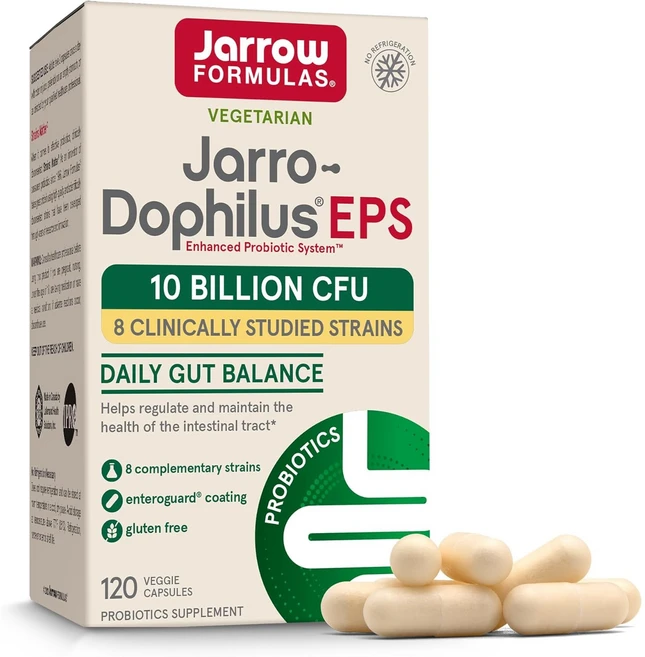 [Jarrow Formulas] 자로우 포뮬러스 도피러스 EPS 유산균 100억 CFU, 120정, 1개 - 쿠팡