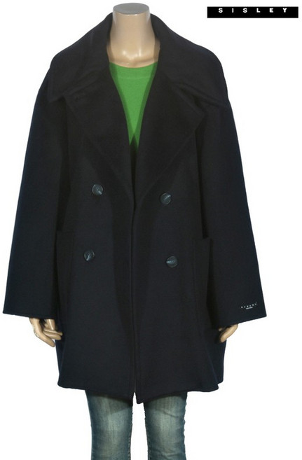 시슬리 캐시미어 루즈핏 하프 코트 SACTC8561 421861