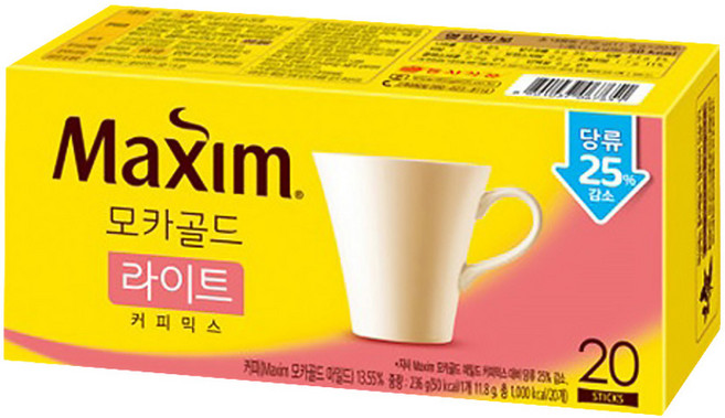 동서 맥심 모카골드 라이트 20T, 11.8g, 1개입, 1개