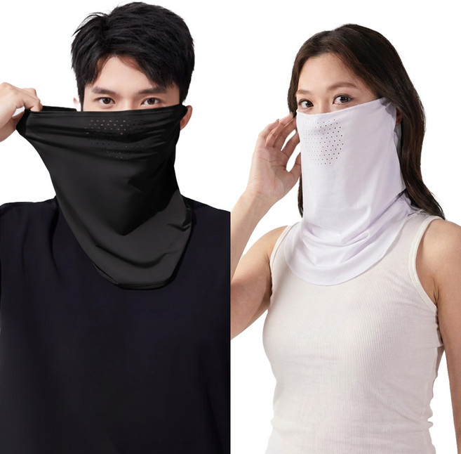 아모르주 자외선 차단 마스크 1+1 스포츠 골프 자전거 운전